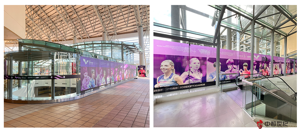 WTT澳门冠军赛猫眼展位搭建由珠海中和世纪文化传播有限公司制作